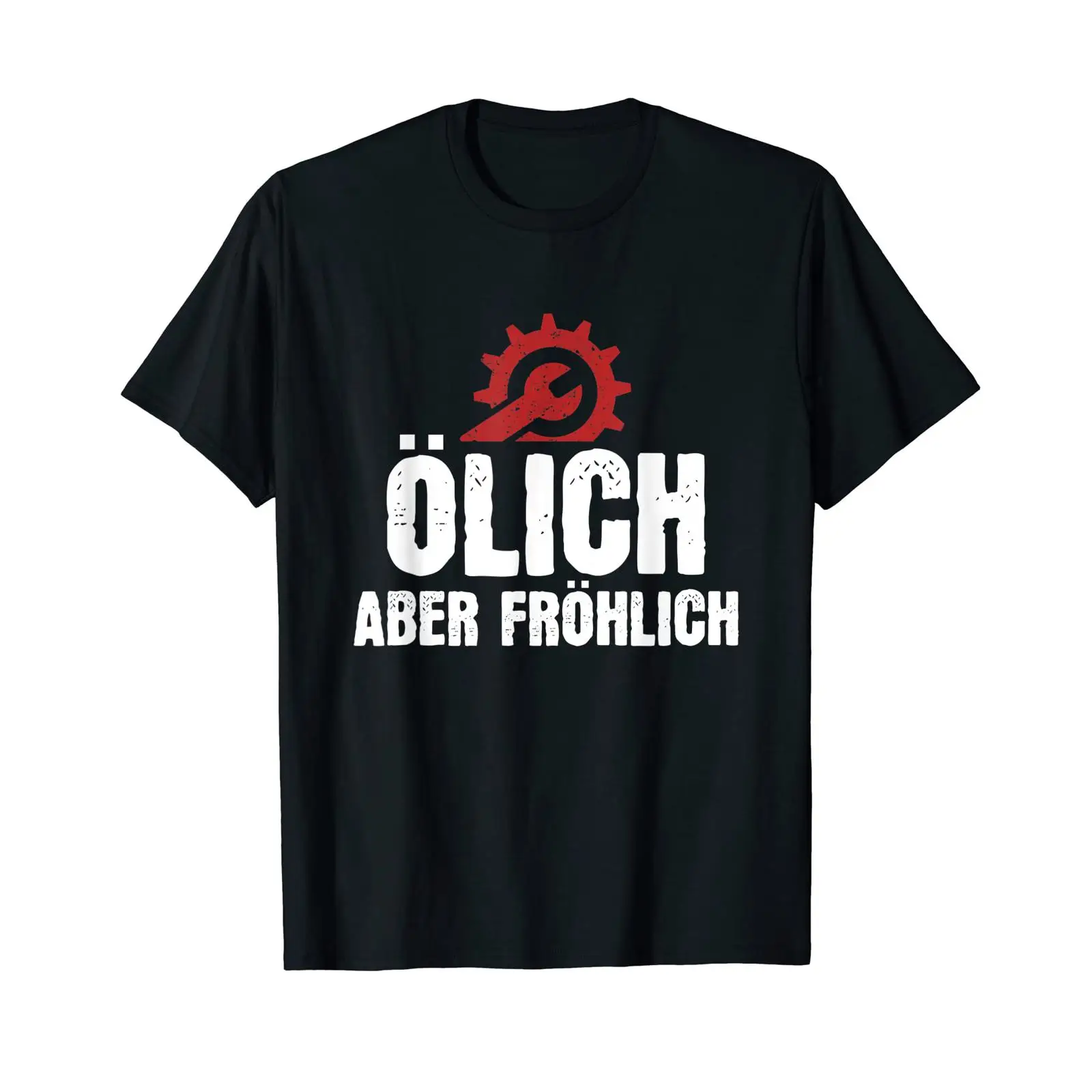 Men'S Fashion Garage - Garagenmechaniker, Auto-Tuning, ölig, aber fröhlich, T-Shirt,
