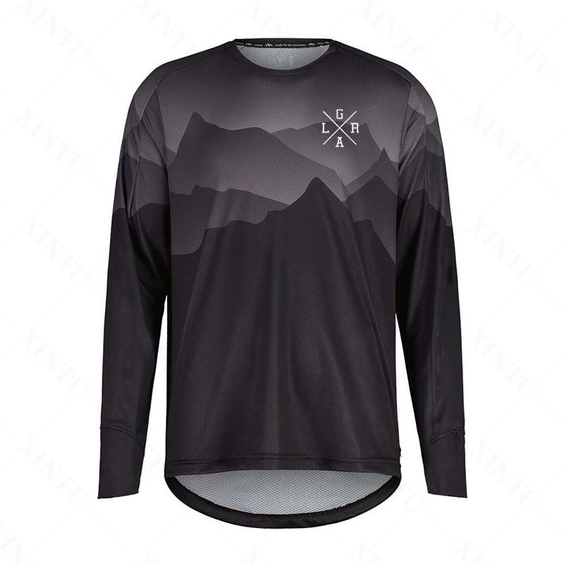 Mens Fashion Mexico - Herren Motorrad-Langarmtrikot MTB BMX Mountainbike T-Shirt