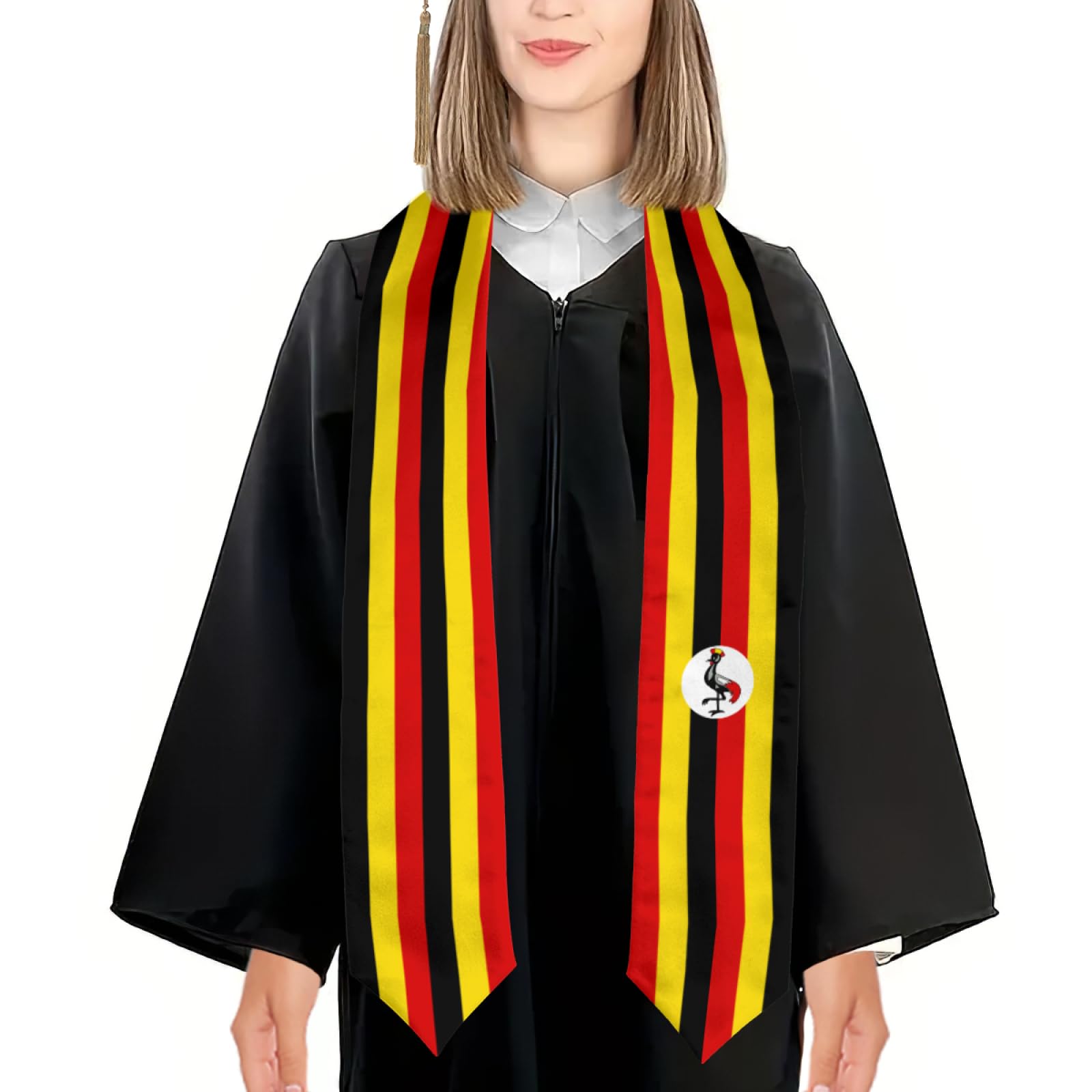 Men Fashion Uganda - 2025, Uganda-Flagge, cooler Abschluss, Stola, Schal,