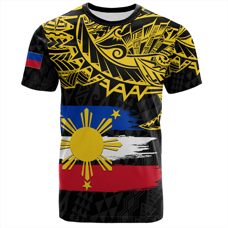 Men'S Fashion Philippines - Harajuku 3d Philippinen National Emblem gedruckt