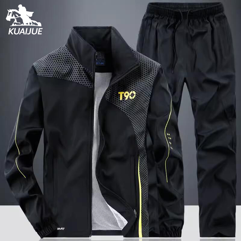 Mens Fashion Zip Up - Herren Sportbekleidungs-Sets Frühling Herbst Neuer Anzug