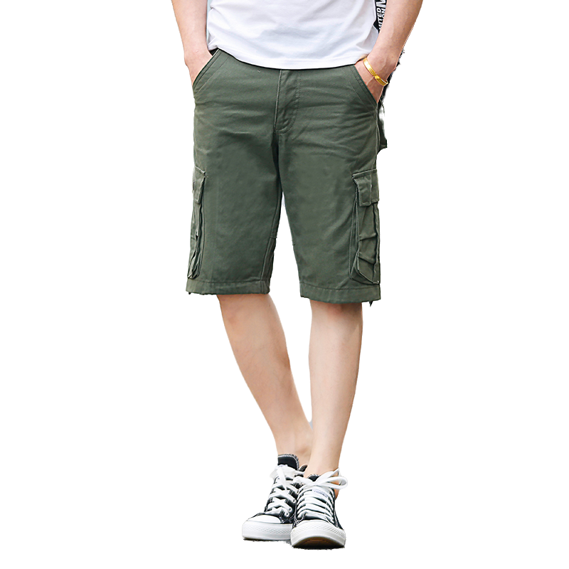 Mens Fashion Cargo Pants - Herren Cargo-Shorts Sommer Mode Atmungsaktiv 100%