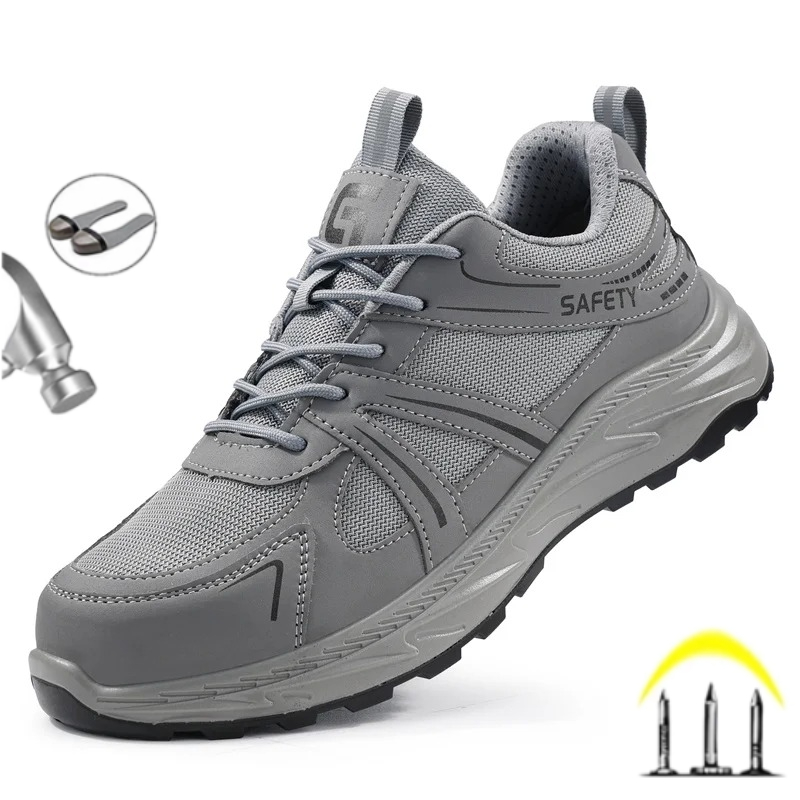 Mens Fashion Workwear - Neueste 2025, modische Herren-Arbeitssicherheitsschuhe, unzerstörbar, rutschfest,
