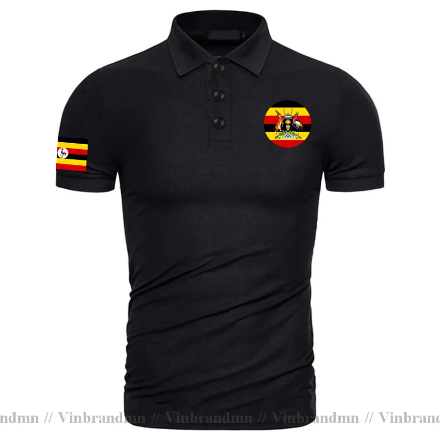 Men Fashion Uganda - Uganda Ugandan Herren-Poloshirts, modisch, 2024, Trikots,