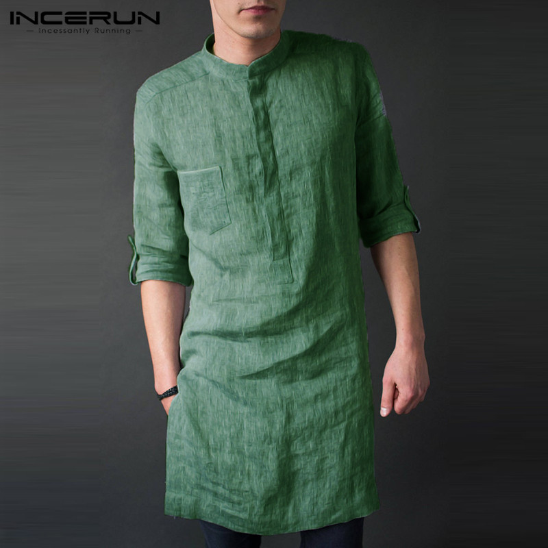 INCERUN Herren Langarm Midi Mä – Men'S Fashion Kurta Bewertung und Preis