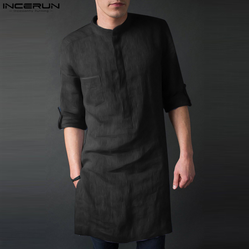 INCERUN Herren Langarm Midi Mä – Men'S Fashion Kurta Bewertung und Preis