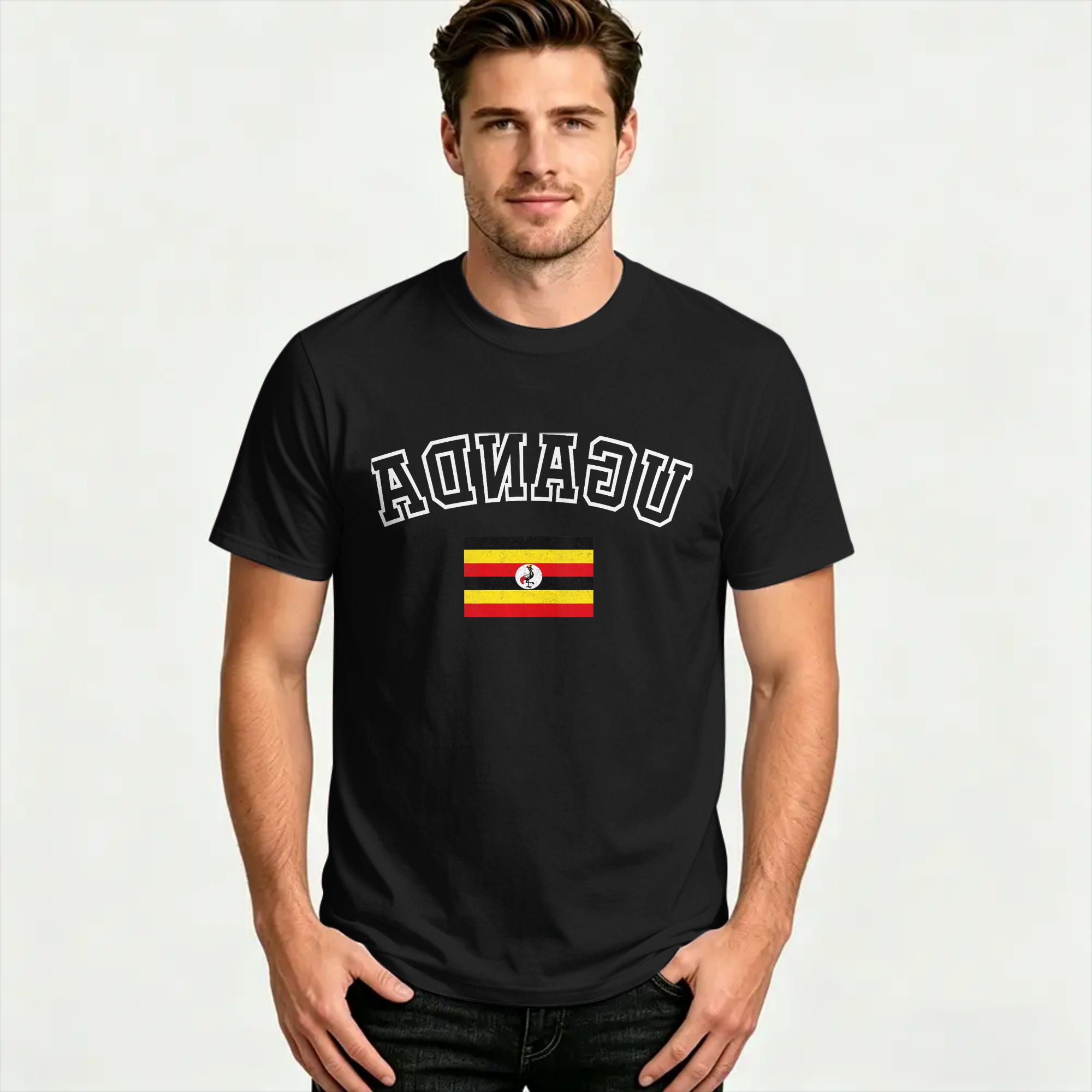 Harajuku T-Shirt Sommer Uganda – Men Fashion Uganda Bewertung und Preis