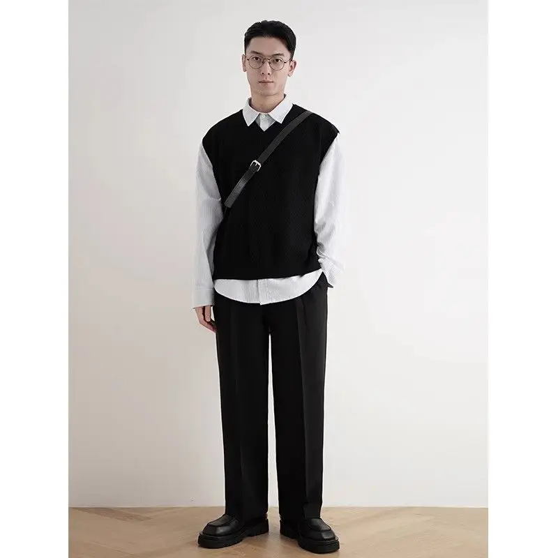 2024 frühen Herbst Einfache Sc – Men'S Fashion V Neck Sweater Bewertung und Preis