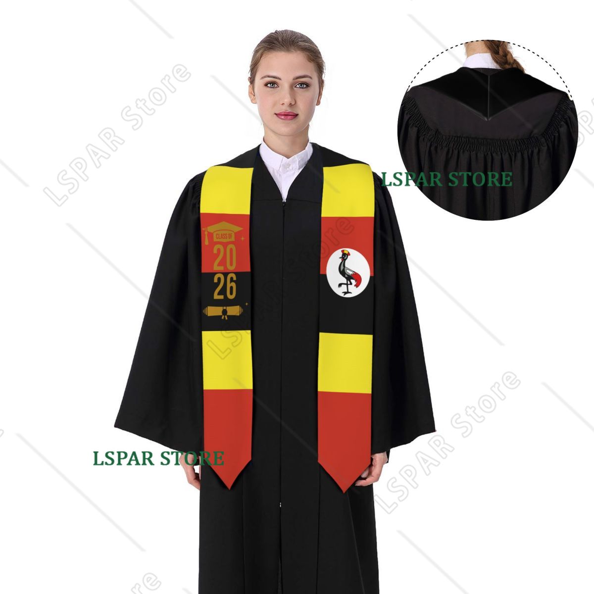 Abschlussstola mit Uganda-Flag – Men Fashion Uganda Bewertung und Preis