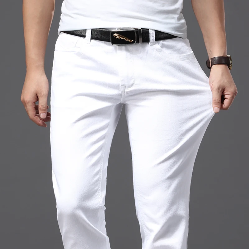 Männer Dünne Weiße Jeans Neue  – Men'S Fashion Nova Jeans Bewertung und Preis