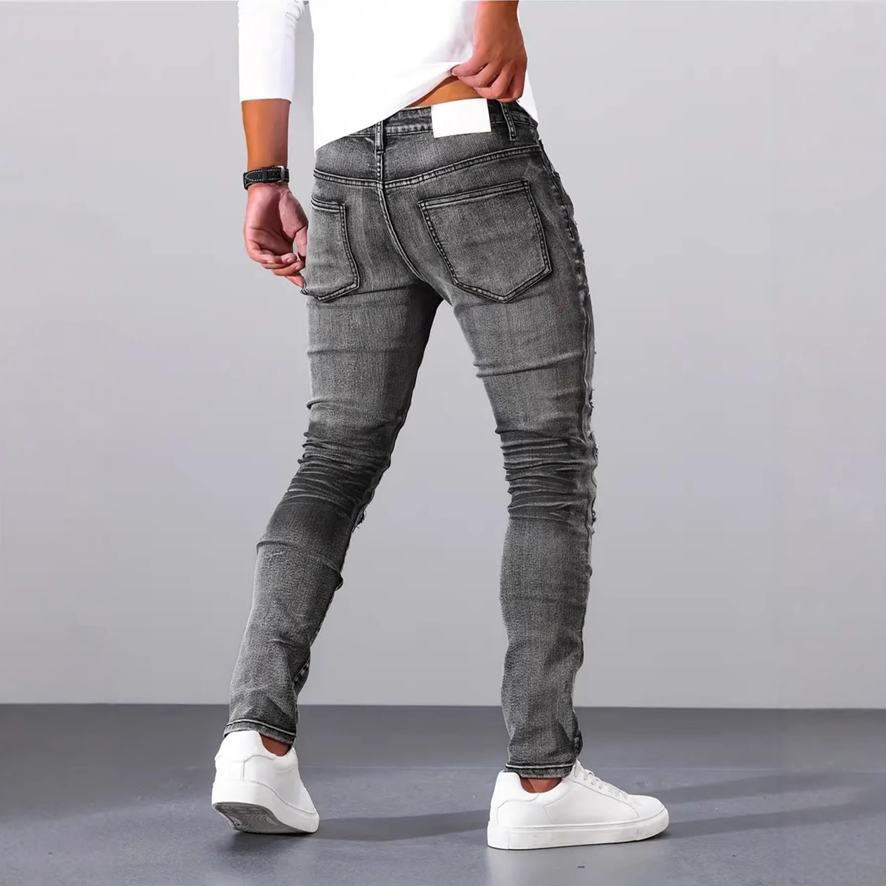 Herren Graue Schlanke Einfache – Men'S Fashion Nova Jeans Bewertung und Preis