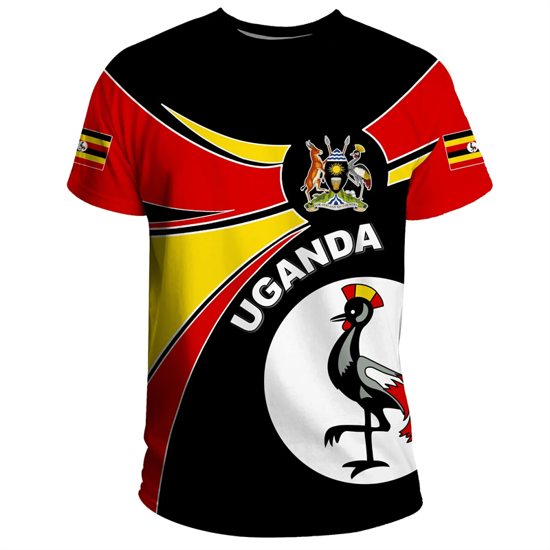 Mode 3d gedruckt Uganda T-Shir – Men Fashion Uganda Bewertung und Preis