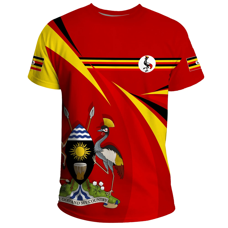 Mode 3d gedruckt Uganda T-Shir – Men Fashion Uganda Bewertung und Preis