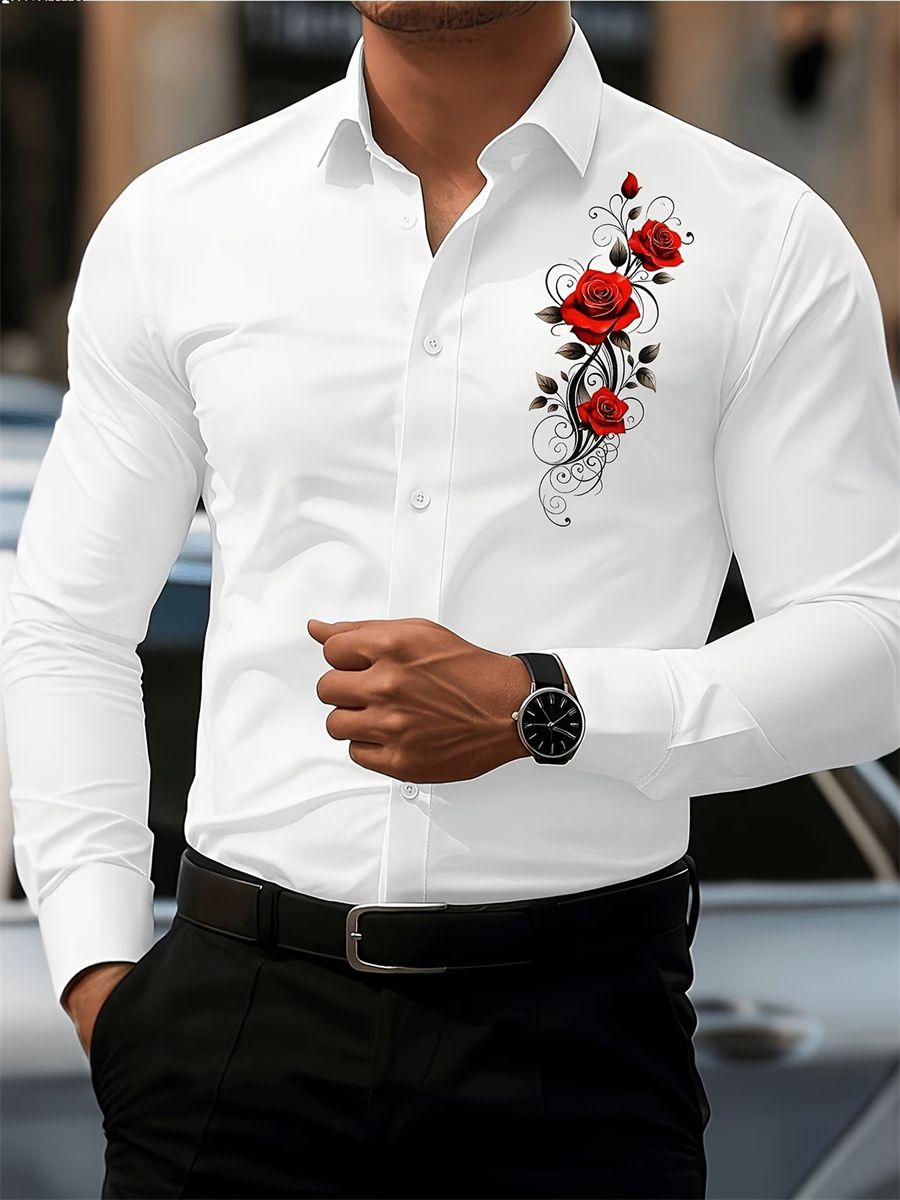 Herren Langarmhemd mit rotem R – Mens Fashion Ideas Bewertung und Preis