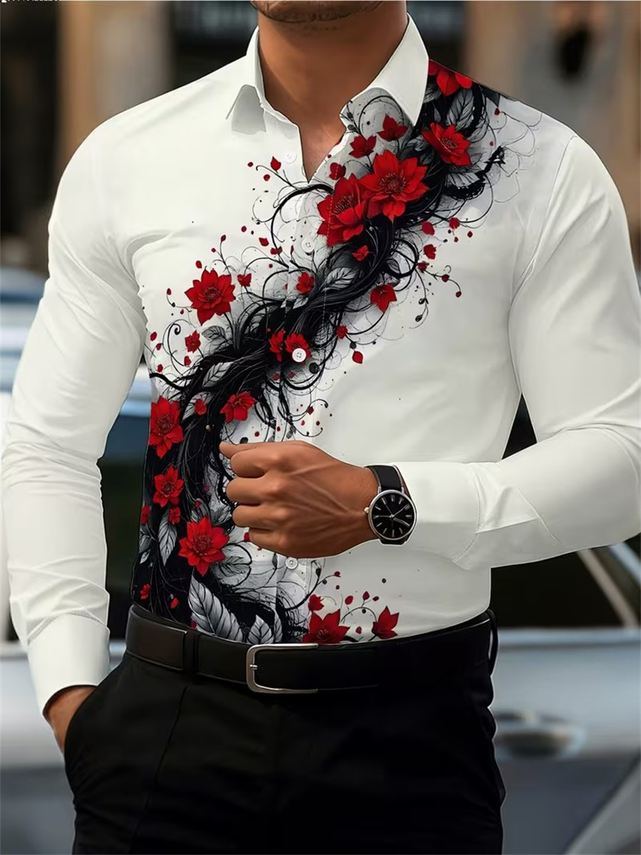 Herren Langarmhemd mit rotem R – Mens Fashion Ideas Bewertung und Preis