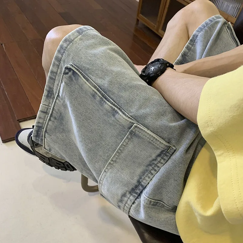Koreanische Cargo-Denim-Shorts – Mens Fashion Cargo Pants Bewertung und Preis