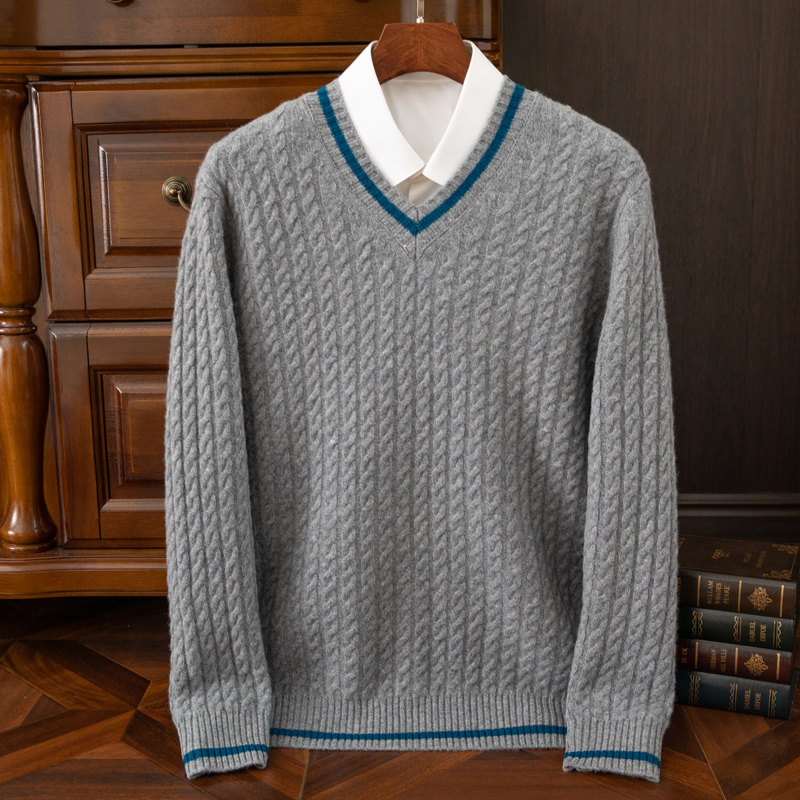 Herbst und Winter Neuer Verdic – Men'S Fashion V Neck Sweater Bewertung und Preis