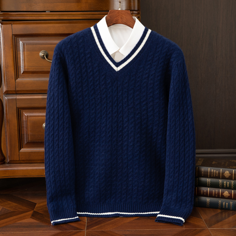 Herbst und Winter Neuer Verdic – Men'S Fashion V Neck Sweater Bewertung und Preis