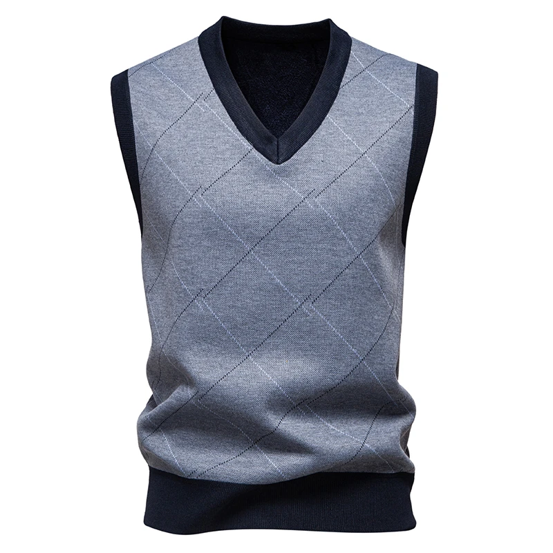 Gestrickter warmer Herrenpullo – Men'S Fashion V Neck Sweater Bewertung und Preis