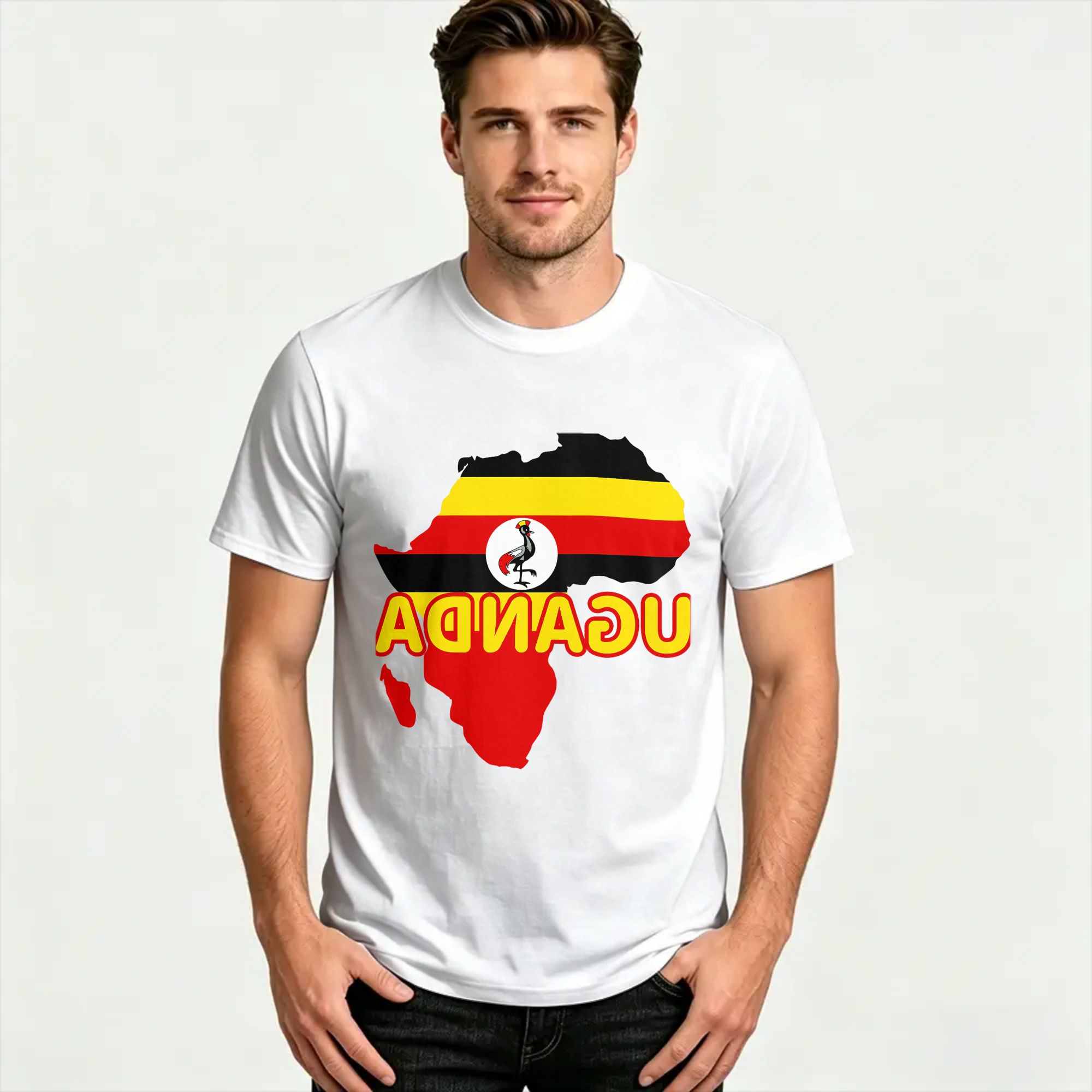 Uganda Ugandan Pride Flag Map  – Men Fashion Uganda Bewertung und Preis